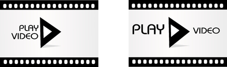 Two templates of video playの写真素材