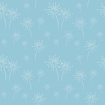 Light blue background decorated with white flowers