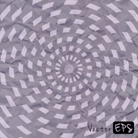 Vector abstract gray background crumpled old paper parchment with rumpled texture, strip patternのイラスト素材
