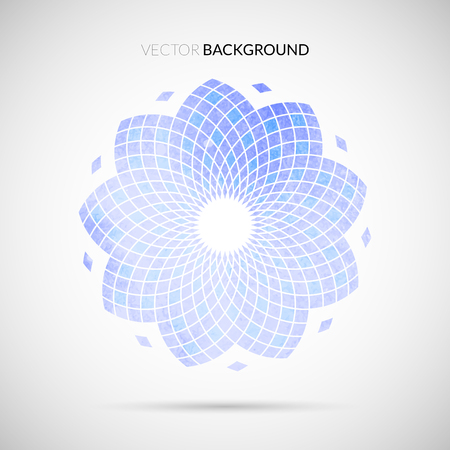 Abstract hand drawn watercolor geometric pattern, vector background illustrationのイラスト素材