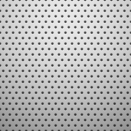 White metal texture with holes, vector background illustrationのイラスト素材