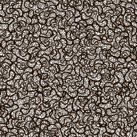 Seamless hand-drawn waves texture pattern, elements that curl, abstract black and white vector backgroundのイラスト素材