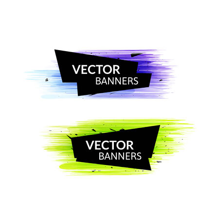 Ink explosion banner design template, digital watercolor blot spotのイラスト素材