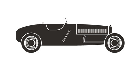 Retro sport racing car, vintage collectionのイラスト素材