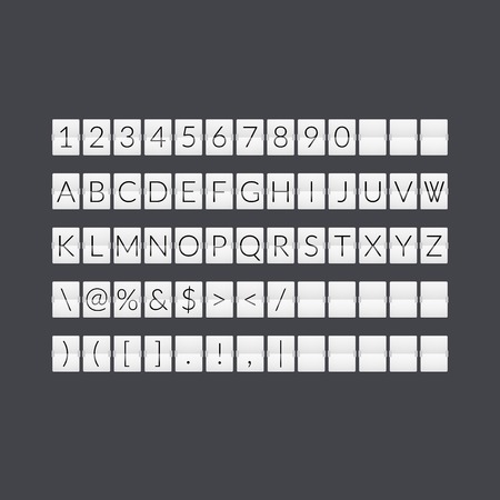 Flat gray paper countdown timerのイラスト素材