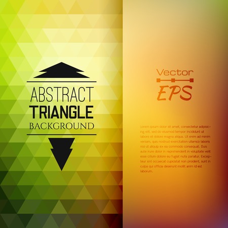Retro mosaic pattern of geometric triangle shapesのイラスト素材