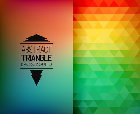 Retro mosaic pattern of geometric triangle shapesのイラスト素材