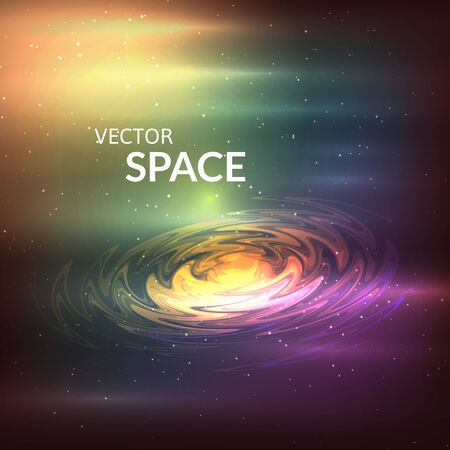 Starry background of stars and nebulas in deep outer spaceのイラスト素材