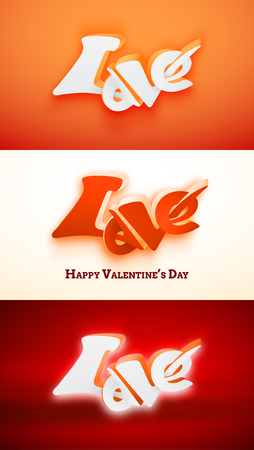 Happy Valentines day cardのイラスト素材