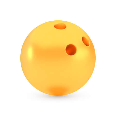 Golden bowling award concept, shiny realistic metallic ballのイラスト素材