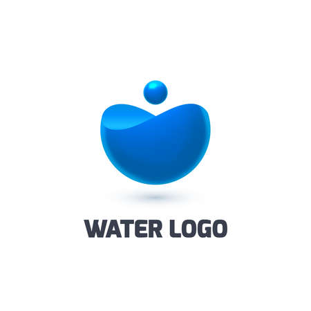 Water logo templateのイラスト素材