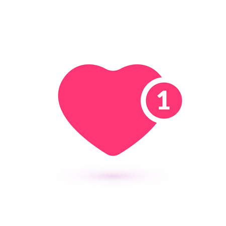 Like counter, comment follower and notification symbolのイラスト素材