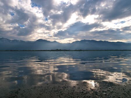 Early morning Inle Lakeの写真素材