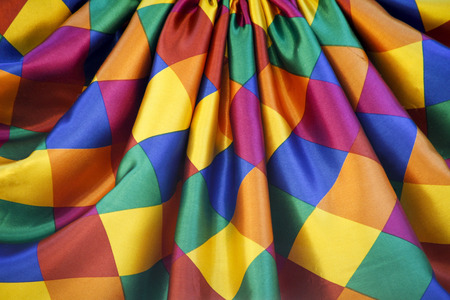 Festive colored ribbons carnivalの写真素材