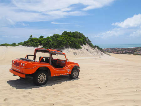 Extremoz, RN / Brazil - 2019-01-09: Genipabu Dunes, tourist destination in Natal, northeastern Brazil.のeditorial素材