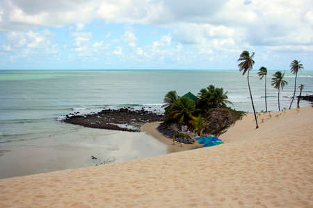 Genipabu Dunes, tourist destination in Natal, northeastern Brazil.の写真素材