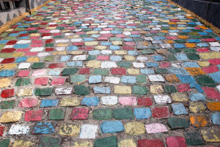 Tibau do Sul, Rio Grande do Norte / Brazil - January 19, 2021: Rua do Ceu street in the village of Pipa, Natal, Rio Grande do Norte, in northeastern Brazilのeditorial素材