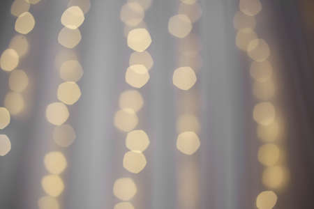 defocused abstract scene background in yellow tonesの写真素材