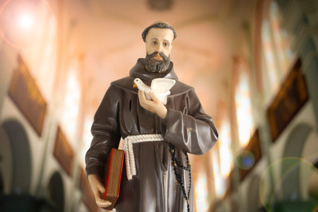 Saint Francis of Assisi of the Catholic Church - St Francisの写真素材