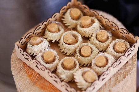 Delicious party candy, celebration candy, peanut candyの写真素材