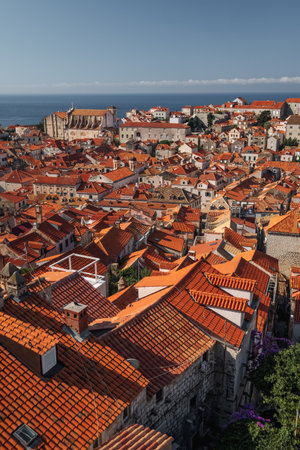 The iconic medieval city of Dubrovnik in Croatia.の写真素材
