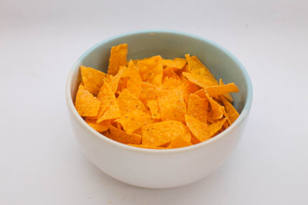 Chips Snack on white background