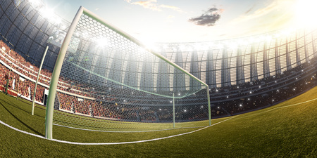 Soccer stadium, photorealistic 3d illustration, 3d renderの写真素材