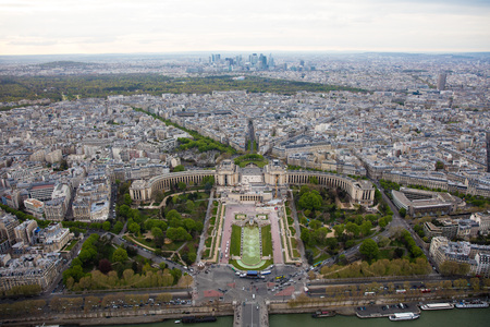Center of paris from the top roofs and streets panorama cityの写真素材
