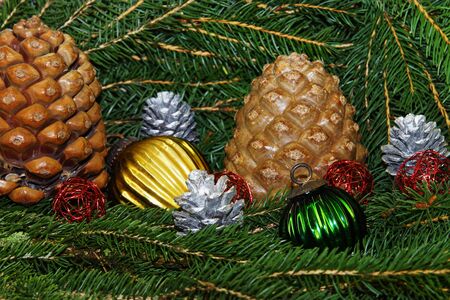 Christmas tree decorationsの写真素材