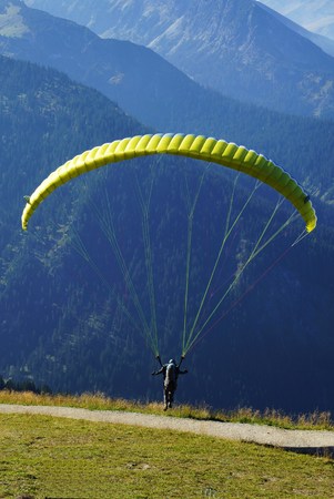 Paraglidingの写真素材