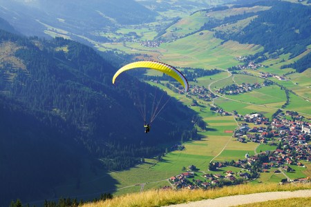 Paraglidingの写真素材