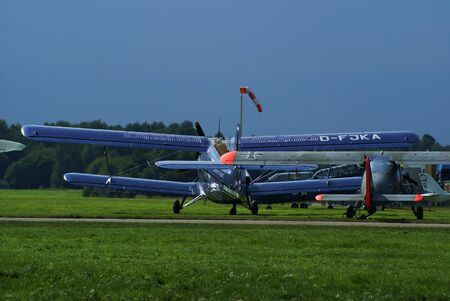 Aircraft on at airfield in Germany
