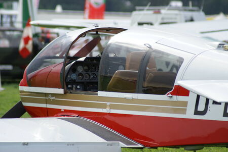 Aircraft on at airfield in Germanyのeditorial素材