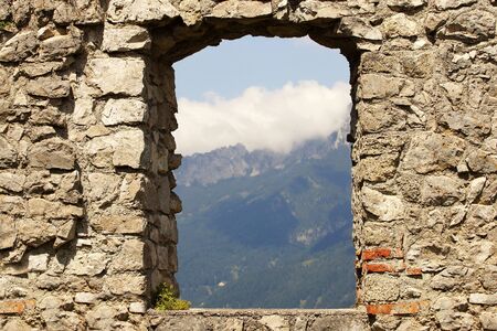 Ehrenberg castle ruins in Austriaの写真素材