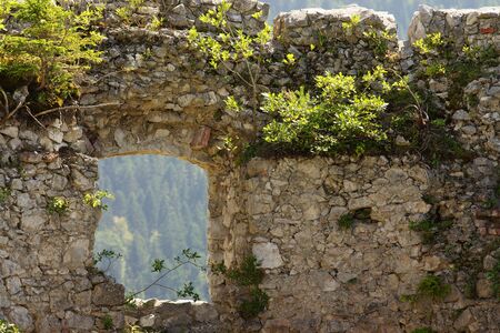Ehrenberg castle ruins in Austriaの写真素材