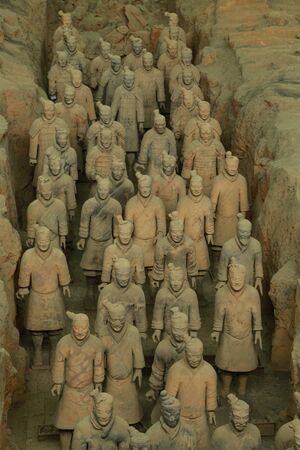 Terracotta army sculptures of Qin Shi Huang, the first Emperor of China