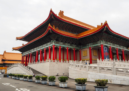 National Theater Hall of Taiwan at Liberty Square in Zhongzheng District, Taipei, Taiwanのeditorial素材