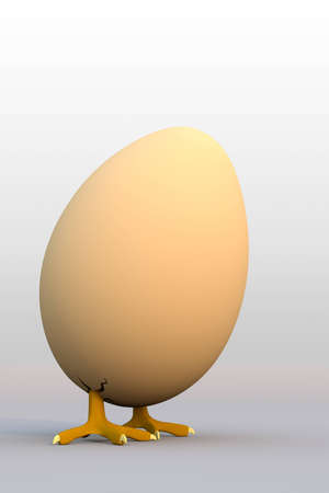 walking easter eggの写真素材