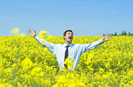 happy businessman の写真素材