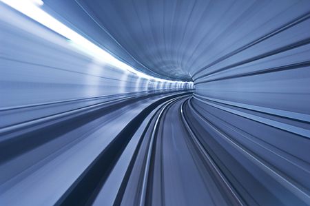 metro tunnel in high speed