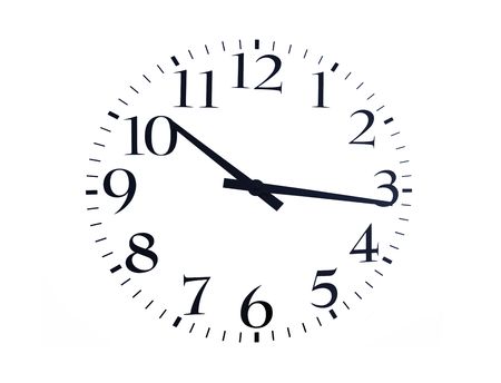 time is now black on a white background