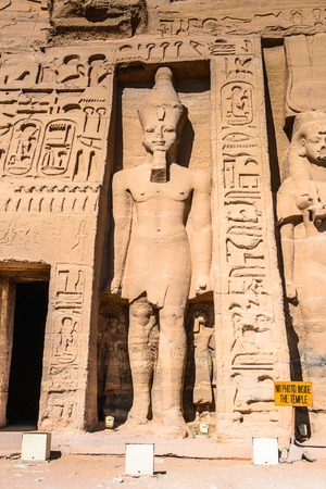 Colossus of the Small Temple of Nefertari, Abu Simbel, Egypt
