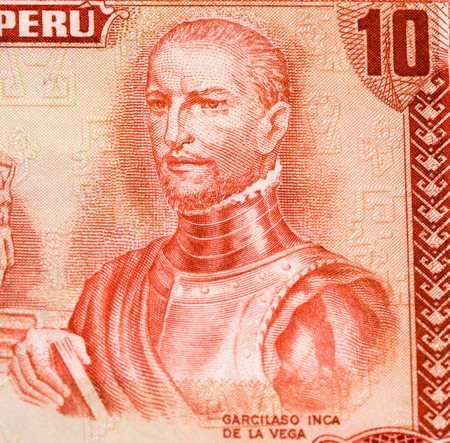 10 soles de oro bank note. Soles de oro is the national currency of Peruの写真素材