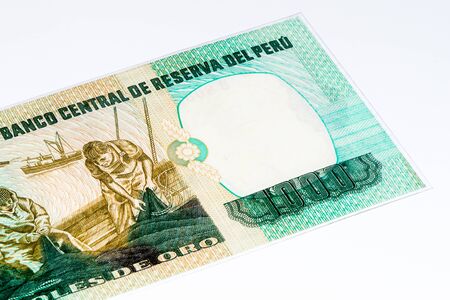 1000 soles de oro bank note. Soles de oro is the national currency of Peruの写真素材