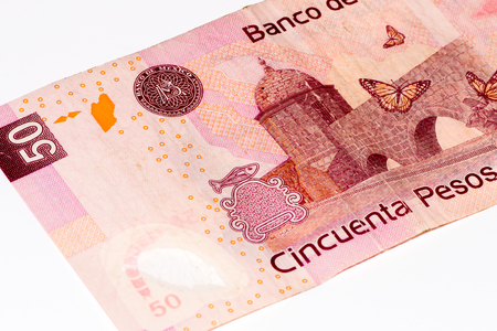 50 Mexican pesos bank note made in 2007