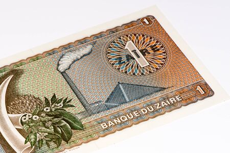 1 Zaire bank note. Zaire is the national currency of Zaireの写真素材