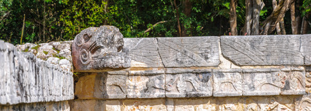 Ruins of Chichen Itza, a large pre-Columbian city built by the Maya civilization. Mexicoの写真素材