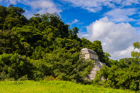 One of the temples of Palenque, was a pre-Columbian Maya civilization of Mesoamerica. Known as Lakamha (Big Water). UNESCO World Heritageの写真素材