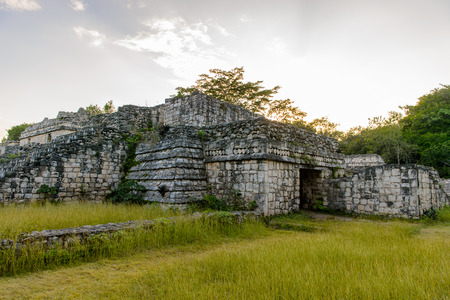 Ek Balam, a Yucatec-Maya archaeological site,  Temozon, Yucatan, Mexico. It was the seat of a Mayan...