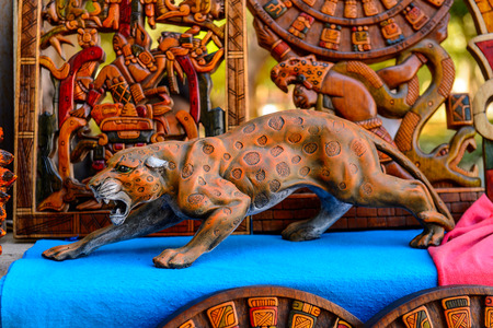 Authentic handcraft souvenirs of maya civilisationの写真素材